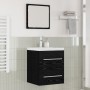 Gabinete de Lavabo para Baño con cajón Negro 42 x 39 x 52 cm en Tocadores de baño | Comprar online en Foro24