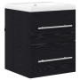 Gabinete de Lavabo para Baño con cajón Negro 42 x 39 x 52 cm en Tocadores de baño | Comprar online en Foro24