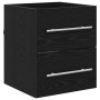 Gabinete de Lavabo para Baño con cajón Negro 42 x 39 x 52 cm en Tocadores de baño | Comprar online en Foro24