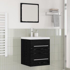 Gabinete de Lavabo para Baño Roble Negro 41 x 38,5 x 48 cm en Tocadores de baño | Comprar online en Foro24