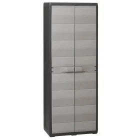 Gartenschrank mit 3 Regalen in Schwarz und Grau von vidaXL, Schließfächer und Lagerschränke - Ref: Foro24-43703, Preis: 161,7...