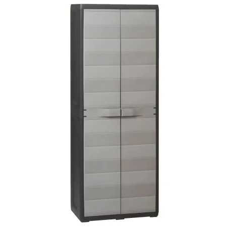 Gartenschrank mit 3 Regalen in Schwarz und Grau von vidaXL, Schließfächer und Lagerschränke - Ref: Foro24-43703, Preis: 161,7...