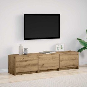 Gabinete de TV con LEDs Roble Artesanal 162 x 34 x 40 cm en Muebles TV | Comprar online en Foro24