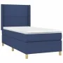 Cama box spring colchón y luces LED tela azul 90x200 cm de , Camas y somieres - Ref: Foro24-3138771, Precio: 349,07 €, Descue...