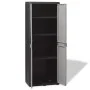 Gartenschrank mit 3 Regalen in Schwarz und Grau von vidaXL, Schließfächer und Lagerschränke - Ref: Foro24-43703, Preis: 161,7...