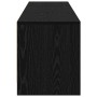 Gabinete de TV con LEDs con cajón Roble Negro 162 x 34 x 40 cm en Muebles TV | Comprar online en Foro24