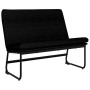 Banco de tela negro 100x75x76 cm en Bancos | Comprar online en Foro24