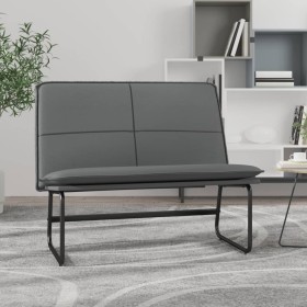 Banco de cuero sintético gris 100x75x76 cm en Bancos | Comprar online en Foro24