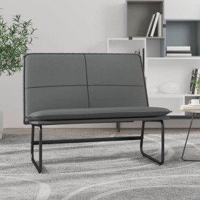 Banco de cuero sintético gris 100x75x76 cm en Bancos | Comprar online en Foro24