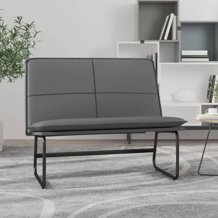 Banco de cuero sintético gris 100x75x76 cm en Bancos | Comprar online en Foro24
