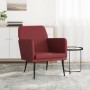 Sillón de cuero sintético rojo tinto 61x78x80 cm en Sillones | Comprar online en Foro24