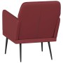 Sillón de cuero sintético rojo tinto 61x78x80 cm en Sillones | Comprar online en Foro24