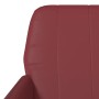 Sillón de cuero sintético rojo tinto 61x78x80 cm en Sillones | Comprar online en Foro24