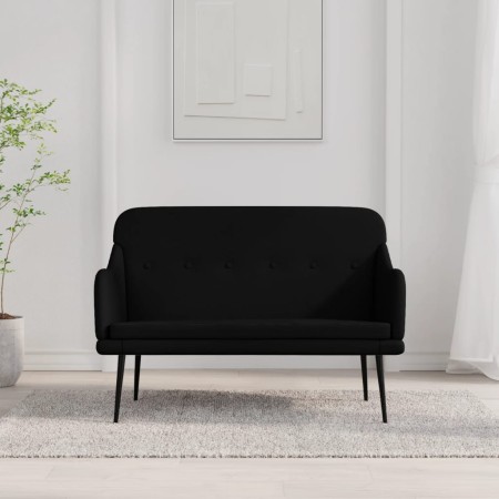 Banco de tela negro 110x76x80 cm en Bancos | Comprar online en Foro24