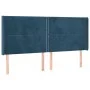 Box spring bed with mattress and LED velvet dark blue 160x200 cm by , Beds and slatted bases - Ref: Foro24-3139515, Price: 55...