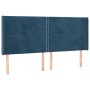 Boxspringbett mit Matratze und LED dunkelblauem Samt 160x200 cm von , Betten und Lattenroste - Ref: Foro24-3139515, Preis: 56...