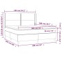 Boxspringbett mit Matratze und LED dunkelblauem Samt 160x200 cm von , Betten und Lattenroste - Ref: Foro24-3139515, Preis: 56...