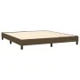 Box spring bed with dark brown fabric mattress 160x200 cm by , Beds and slatted bases - Ref: Foro24-3139988, Price: 474,97 €,...
