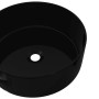 Lavabo redondo de cerámica negro 40x15 cm de vidaXL, Lavabos - Ref: Foro24-142737, Precio: 62,81 €, Descuento: %