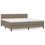 Boxspringbett mit taupegrauer Stoffmatratze 200x200 cm von , Betten und Lattenroste - Ref: Foro24-3140005, Preis: 608,41 €, R...
