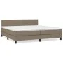 Boxspringbett mit taupegrauer Stoffmatratze 200x200 cm von , Betten und Lattenroste - Ref: Foro24-3140005, Preis: 620,16 €, R...