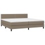 Boxspringbett mit taupegrauer Stoffmatratze 200x200 cm von , Betten und Lattenroste - Ref: Foro24-3140005, Preis: 608,41 €, R...