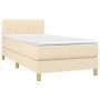 Box spring bed with cream fabric mattress 80x200 cm by , Beds and slatted bases - Ref: Foro24-3140734, Price: 289,54 €, Disco...