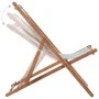 Folding beach chair fabric and multicolored wooden structure by vidaXL, Garden chairs - Ref: Foro24-44002, Price: 66,45 €, Di...