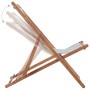 Silla de playa plegable tela y estructura de madera multicolor de vidaXL, Sillas de jardín - Ref: Foro24-44002, Precio: 55,96...