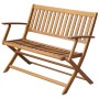 Solid acacia wood garden bench 120 cm by vidaXL, garden benches - Ref: Foro24-44132, Price: 133,08 €, Discount: %