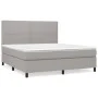 Boxspringbett mit hellgrauer Stoffmatratze 160x200 cm von , Betten und Lattenroste - Ref: Foro24-3141705, Preis: 523,68 €, Ra...