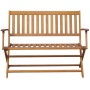 Solid acacia wood garden bench 120 cm by vidaXL, garden benches - Ref: Foro24-44132, Price: 133,08 €, Discount: %