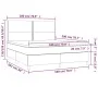Box spring bed with light gray fabric mattress 180x200 cm by , Beds and slatted bases - Ref: Foro24-3141713, Price: 564,13 €,...