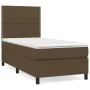 Box spring bed with dark brown fabric mattress 90x200 cm by , Beds and slatted bases - Ref: Foro24-3141668, Price: 313,96 €, ...