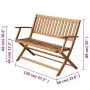Gartenbank aus massivem Akazienholz, 120 cm von vidaXL, Gartenbänke - Ref: Foro24-44132, Preis: 119,92 €, Rabatt: %