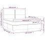 Box spring bed with dark gray velvet mattress 160x200 cm by , Beds and slatted bases - Ref: Foro24-3142972, Price: 501,04 €, ...