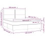Cama box spring con colchón terciopelo gris oscuro 160x200 cm de , Camas y somieres - Ref: Foro24-3142972, Precio: 514,07 €, ...