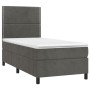 Boxspringbett mit dunkelgrauer Samtmatratze 80x200 cm von , Betten und Lattenroste - Ref: Foro24-3142930, Preis: 318,10 €, Ra...
