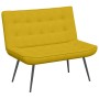 Banco de terciopelo amarillo 110x74x84 cm en Bancos | Comprar online en Foro24