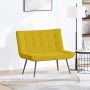 Banco de terciopelo amarillo 110x74x84 cm en Bancos | Comprar online en Foro24