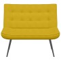 Banco de terciopelo amarillo 110x74x84 cm en Bancos | Comprar online en Foro24