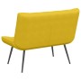 Banco de terciopelo amarillo 110x74x84 cm en Bancos | Comprar online en Foro24