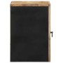 Armario colgante baño madera maciza mango negro 38x33,5x48 cm en Muebles de baño | Comprar online en Foro24