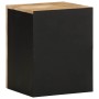 Armario colgante baño madera maciza mango negro 38x33,5x48 cm en Muebles de baño | Comprar online en Foro24