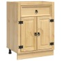 Armario con cajón Miel 60 x 46 x 81,5 cm Madera de pino macizo en Armarios de cocina | Comprar online en Foro24