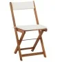 3-piece folding bistro table and chairs with solid wood cushions by vidaXL, Garden sets - Ref: Foro24-44014, Price: 154,31 €,...