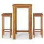 Gartentisch und Hochhocker 3 Stück aus massivem Akazienholz von , Gartensets - Ref: Foro24-3154386, Preis: 197,97 €, Rabatt: %