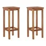 Gartentisch und Hochhocker 3 Stück aus massivem Akazienholz von , Gartensets - Ref: Foro24-3154386, Preis: 197,97 €, Rabatt: %