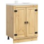 Armario con puerta Miel 60 x 46 x 81,5 cm Madera de pino macizo en Armarios de cocina | Comprar online en Foro24