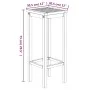 Gartentisch und Hochhocker 3 Stück aus massivem Akazienholz von , Gartensets - Ref: Foro24-3154386, Preis: 197,97 €, Rabatt: %
